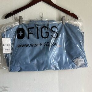 Heather indigo Figs sydney scrub Jacket